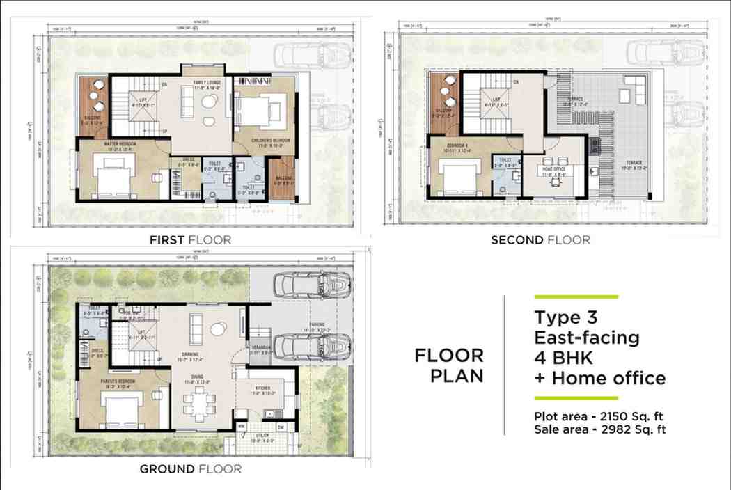 5BHK - 4003 sq. ft floor plan